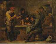 Teniers David II Peasants Playing Dice - Hermitage